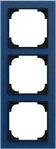 Busch-Jaeger 1723-4028-101, Busch-Jaeger 1723-4028-101 Abdeckrahmen 3-fach blauglas -