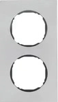 Berker 10122614, Berker 10122614 Rahmen 2fach, flach, R.8, Edelstahl