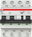 ABB DS203NCC25A300, ABB DS203NCC25A300 FI/LS-Schalter 6kA 3P+N Typ A, C25,...