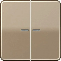 Jung CD595KO5GB, Jung CD595KO5GB Wippe 2fach, mit Lichtleiter, Aluminium eloxiert,