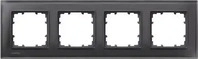 Siemens 5TG1204-2, Siemens 5TG1204-2 DELTA miro Glas schwarz Rahmen 4-fach 5TG12042
