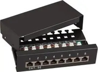 EFB 37736SW.12, EFB 37736SW.12 Mini-Patchpanel STP 12xRJ45 Cat.6, 10? 1HE,...
