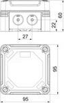 OBO 2005110, OBO 2005110 Kabelabzweigkasten 95x95x60 Polycarbonat...