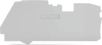 Wago 2116-1291, Wago 2116-1291 Abschluss- und Zwischenplatte,1 mm dick,grau 21161291