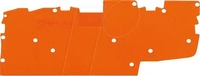 Wago 2022-1492, Wago 2022-1492 Abschluss- und Zwischenplatte,1 mm dick,orange