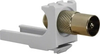 Hager VZ317FS, Hager VZ317FS KOAX Modul (E-Dat), universal, IEC/Antennen-Stecker
