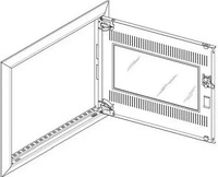 ABN GBRU23TM, ABN GBRU23TM Blendrahmen + Mediat&uuml;r 2x3 f&uuml;r UP-Feldverteiler,