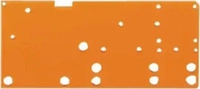 Wago 742-651, Wago 742-651 Abschlussplatte,anrastbar,1,5 mm dick,orange 742651...