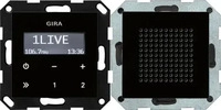 Gira 228005, Gira 228005 UP-Radio RDS Lautsprecher System 55 Schwarzglasoptik