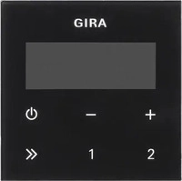 Gira 248005, Gira 248005 Bedienaufs. UP-Radio RDS System 55 Schwarzglasoptik