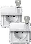 Merten MEG2318-7219, Merten MEG2318-7219 SCHUKO-Steckdose, Klappdeckel,...