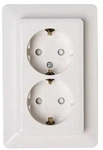 Kopp 927713085, Kopp 927713085 MILANO - Schutzkontakt-Steckdose, 2-fach,