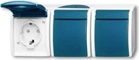 Busch-Jaeger 2300/3EBW-53, Busch-Jaeger 2300/3EBW-53 SCHUKO Dreifachsteckdose...