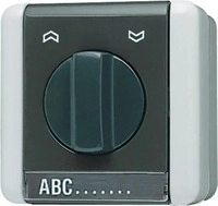 Jung 834.10W, Jung 834.10W Jalousie-Drehschalter, 1-pol. (1 Antrieb), 10 AX 250 V ~,
