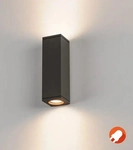 SLV 229535, SLV 229535 THEO UP/DOWN, Outdoor Wandleuchte, QPAR51, IP44, eckig,