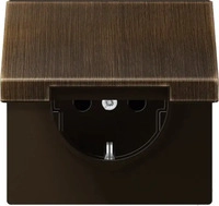 Jung ME1520KIKLAT, Jung ME1520KIKLAT SCHUKO-Steckdose, 16 A 250 V ~, Safety Plus,