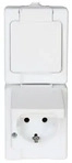 Kopp 130302005, Kopp 130302005 STANDARD - Schutzkontakt-Steckdose mit Klappdeckel,