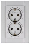 Kopp 929547086, Kopp 929547086 ATHENIS - Schutzkontakt-Steckdose, 2-fach, Farbe: