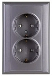 Kopp 927615084, Kopp 927615084 MALTA - Schutzkontakt-Steckdose, 2-fach,