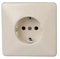 Kopp 110701088, Kopp 110701088 STANDARD - Schutzkontakt-Steckdose, Farbe: cremewei&szlig;
