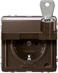 Merten MEG2317-7215, Merten MEG2317-7215 SCHUKO-Steckdose Klappdeckel Schriftfeld