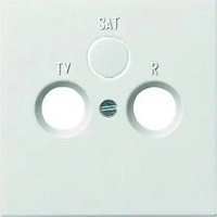 Gira 0869112, Gira 0869112 Abd. Koaxial-Antennensteckd. Fl&auml;chenschalter...