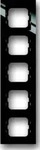 Busch-Jaeger 1725-281, Busch-Jaeger 1725-281 Abdeckrahmen 5-fach schwarz -