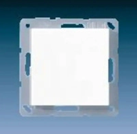 Jung A594-0, Jung A594-0 Blind-Abdeckung (gerastet), Thermoplast, Serie AS, wei&szlig;
