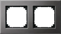 Merten 475214, Merten 475214 M-PLAN-Metallrahmen, 2fach, Rhodiumgrau