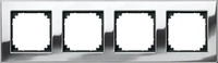 Merten 475439, Merten 475439 M-PLAN-Metallrahmen, 4fach, Chrom