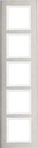 Berker 10253609, Berker 10253609 Rahmen 5fach waag E-St B.7 E-St/pw
