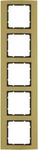 Berker 10153016, Berker 10153016 Rahmen 5fach B.3 Alu gold/anthrazit