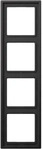 Jung AL2984D, Jung AL2984D Rahmen 4fach, LS 990, IP 44, Aluminium lackiert, dark,