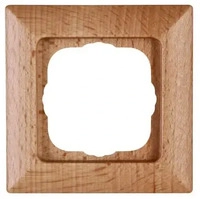 Kopp 306515064, Kopp 306515064 MILANO - Abdeckrahmen 1-fach, Farbe: buche
