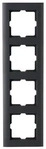 Kopp 402815062, Kopp 402815062 ATHENIS - Abdeckrahmen 4-fach, Farbe: anthrazit