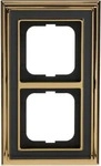 Busch-Jaeger 1722-835, Busch-Jaeger 1722-835 Abdeckrahmen 2-fach Messing poliert