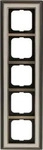 Busch-Jaeger 1725-848, Busch-Jaeger 1725-848 Abdeckrahmen 5-fach Messing antik
