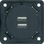 Berker 926102505, Berker 926102505 USB Ladesteckdose 230 V, 2fach, 3A, Integro,