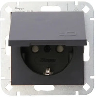 Kopp 940115001, Kopp 940115001 HK07 - Schutzkontakt-Steckdose, Klappdeckel, erh&ouml;hter