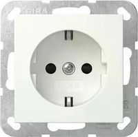 Gira 445327, Gira 445327 SCHUKO-Steckd. SP System 55 Reinwei&szlig; m