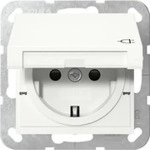 Gira 441427, Gira 441427 SCHUKO-Steckd. KD + SP System 55 Reinwei&szlig; m