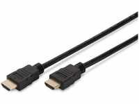 Digitus AK-330107-100-S, Digitus ASSMANN - HDMI-Kabel mit Ethernet - HDMI männlich