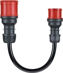 go-e CH-04-03, go-e Adapter Gemini flex 22 kW auf CEE rot 16 A, Schwarz, Gerade,