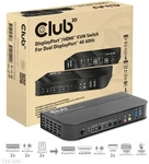 Club 3D CSV-7210, Club 3D DisplayPort/HDMI KVM Switch 4K 60Hz