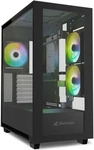 Sharkoon Rebel C60 RGB - Tower - ATX - Seitenteil mit Fenster (geh&auml;rtetes Glas)