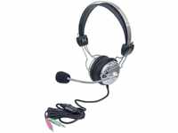 Manhattan 175517, Manhattan Stereo Over-Ear Headset (3.5mm) (Clearance Pricing),
