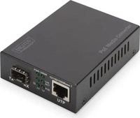 DIGITUS DN-82140, DIGITUS Gigabit PoE Medienkonverter, RJ45 / SFP, PSE
