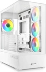 Sharkoon AK6 RGB, PC, Wei&szlig;, ATX, micro ATX, Mini-ATX, Geh&auml;rtetes Glas, Multi, 17 cm