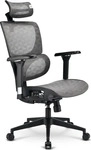 Sharkoon OfficePal C40M, Netz-Sitz, Vernetzte R&uuml;ckenlehne, Grau, Grau, Netz, Netz