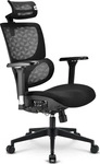 Sharkoon OfficePal C40, Gepolsterter Sitz, Vernetzte R&uuml;ckenlehne, Schwarz, Schwarz,